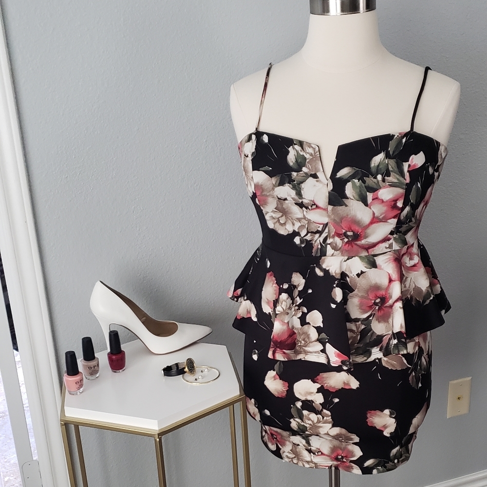 Sexy Floral Spaghetti Dress